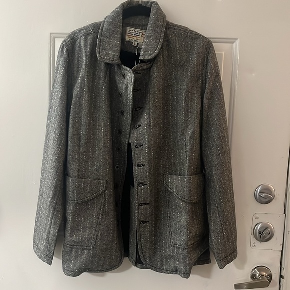 FREE PEOPLE Sandrine Rose Gray Empire Wool Blend Button Front
Jacket NWT - Picture 6 of 14